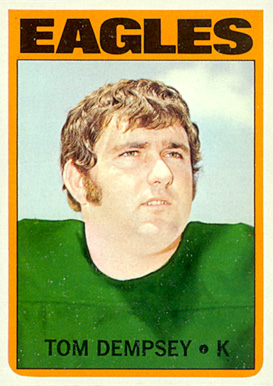 1972 Topps Tom Dempsey #175 Football Card