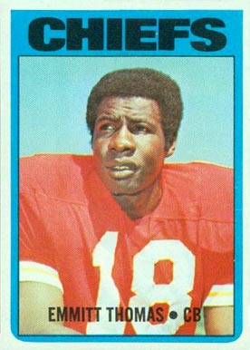 1972 Topps Emmitt Thomas #157 Football Card