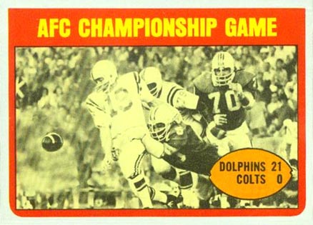 1972 Topps AFC Championship #137 Football Card