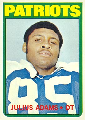 1972 Topps Julius Adams #97 Football Card