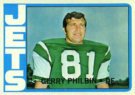 1972 Topps Gerry Philbin #113 Football Card