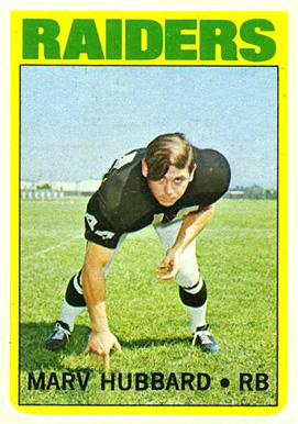 1972 Topps Marv Hubbard #54 Football Card