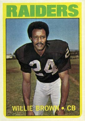 1972 Topps Willie Brown #28 Football Card