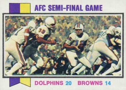 1973 Topps AFC Semi-Final Game #136 Football Card