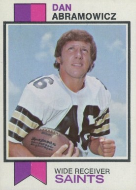 1973 Topps Dan Abramowicz #383 Football Card