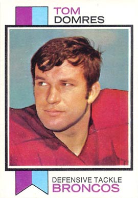 1973 Topps Tom Domres #386 Football Card