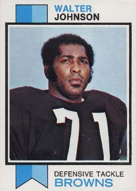 1973 Topps Walter Johnson #255 Football Card