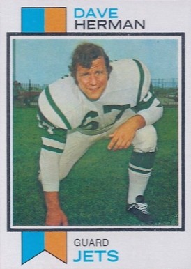 1973 Topps Dave Herman #126 Football Card