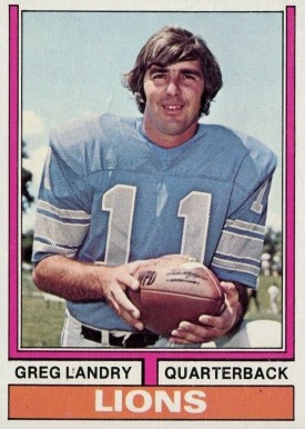 1974 Topps Greg Landry #275 Football Card