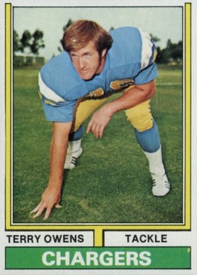1974 Topps Terry Owens #228 Football Card