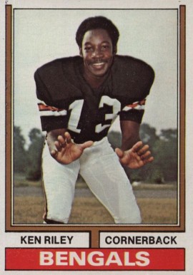 1974 Topps Ken Riley #511 Football Card