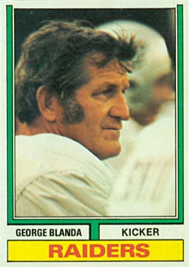 1974 Topps George Blanda #245 Football Card