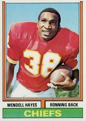 1974 Topps Wendell Hayes #244 Football Card