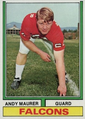 1974 Topps Andy Maurer #212 Football Card