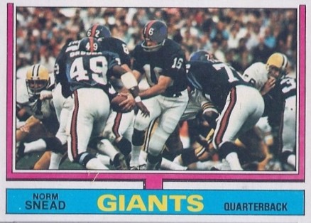 1974 Topps Norm Snead #23 Football Card