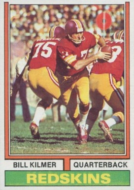 1974 Topps Bill Kilmer #58 Football Card