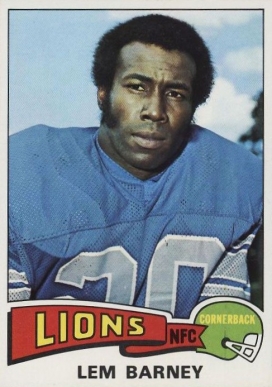 1975 Topps Lem Barney #365 Football Card