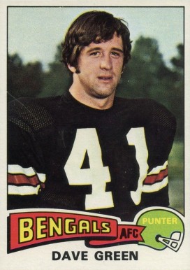 1975 Topps Dave Green #394 Football Card