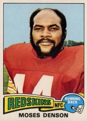 1975 Topps Moses Denson #392 Football Card