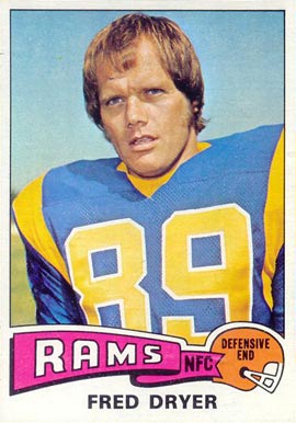 1975 Topps Fred Dryer #312 Football Card