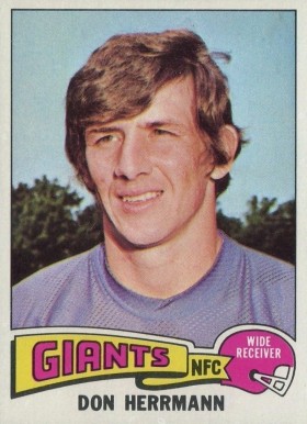 1975 Topps Don Herrmann #308 Football Card
