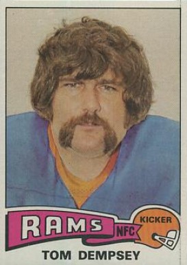 1975 Topps Tom Dempsey #163 Football Card