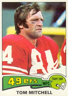 1975 Topps Tom Mitchell #195 Football Card