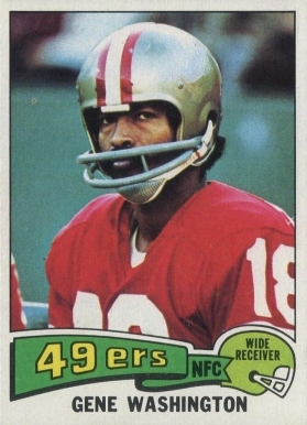 1975 Topps Gene Washington #165 Football Card