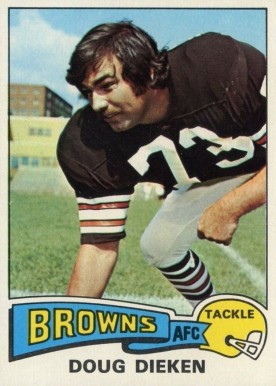 1975 Topps Doug Dieken #23 Football Card