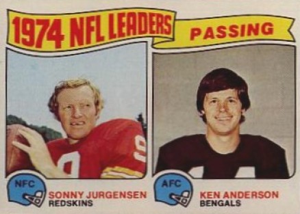 1975 Topps Passing Leaders #2 Football Card