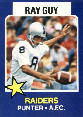 1975 Wonder Bread Ray Guy #20 Football Card