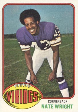 1976 Topps Nate Wright #521 Football Card