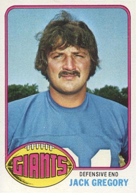 1976 Topps Jack Gregory #57 Football Card