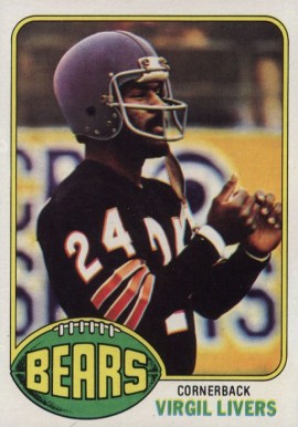 1976 Topps Virgil Livers #59 Football Card