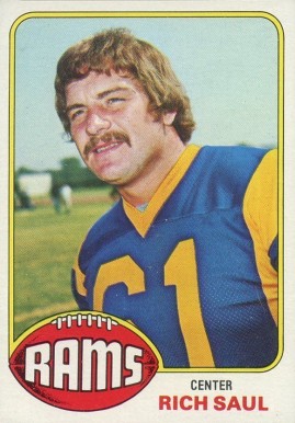 1976 Topps Rich Saul #77 Football Card