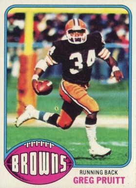 1976 Topps Greg Pruitt #275 Football Card