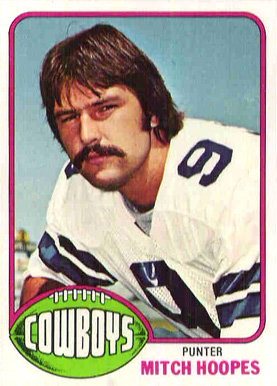 1976 Topps Mitch Hoopes #283 Football Card