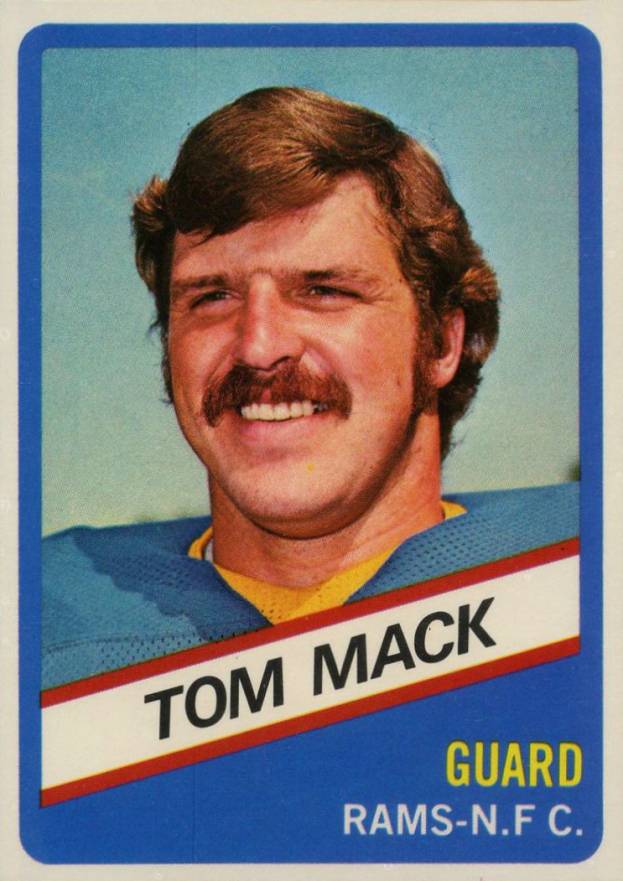1976 Wonder Bread Tom Mack #10 Football Card