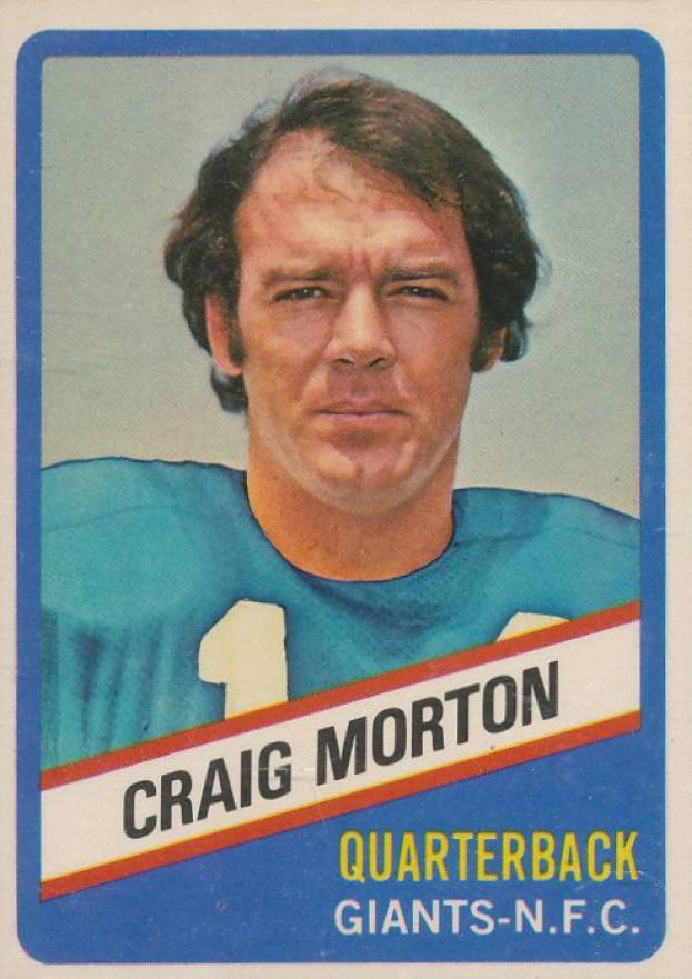 1976 Wonder Bread Craig Morton #1 Football Card