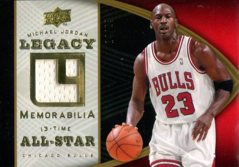 2008 Upper Deck Jordan Legacy Memorabilia Michael Jordan #MJ-95 Basketball Card