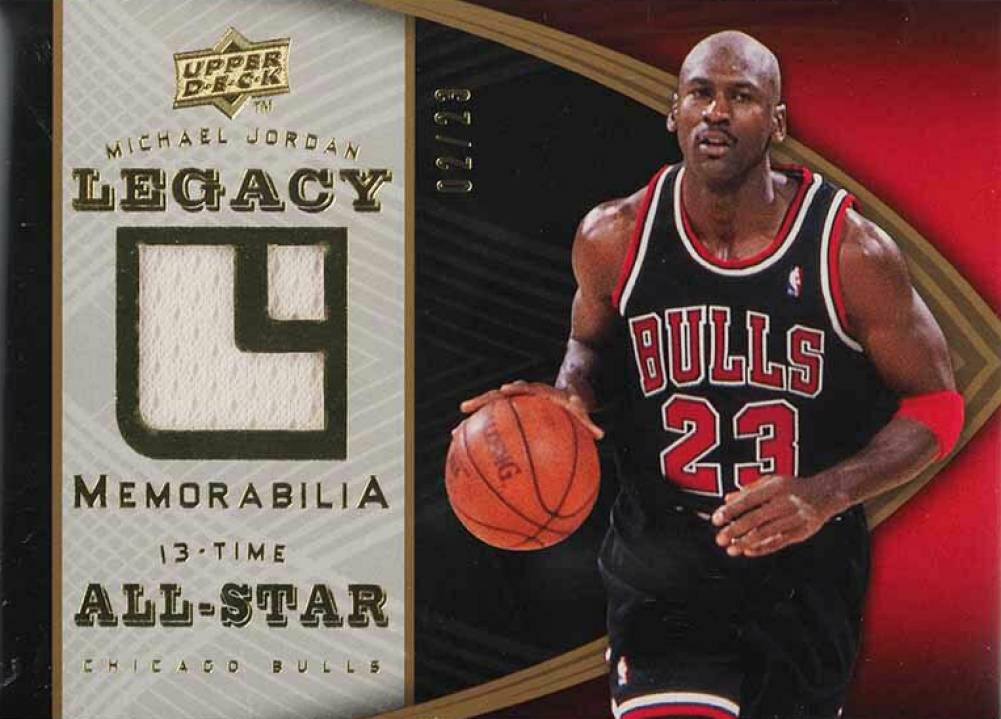 2008 Upper Deck Jordan Legacy Memorabilia Michael Jordan #MJ-89 Basketball Card