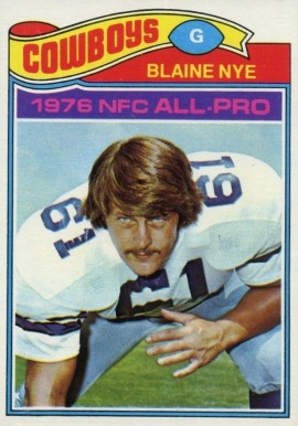 1977 Topps Blaine Nye #160 Football Card