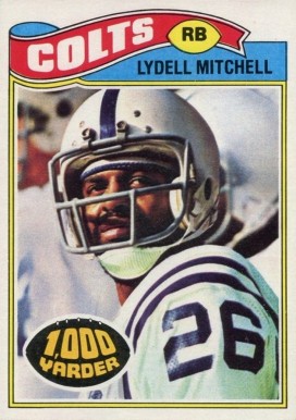 1977 Topps Lydell Mitchell 1000 Yarder #370 Football Card