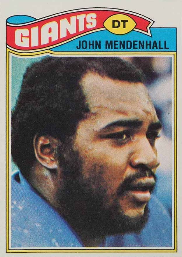 1977 Topps John Mendenhall #435 Football Card