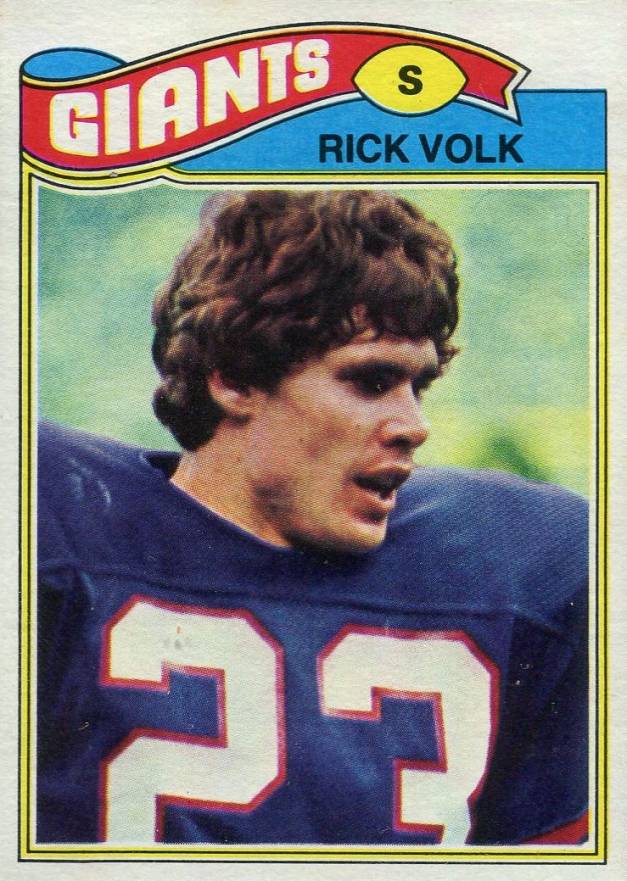1977 Topps Rick Volk #8 Football Card