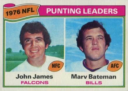 1977 Topps Punting Leaders #6 Football Card