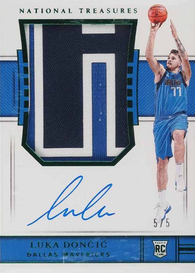 2018 Panini National Treasures Luka Doncic #127 Basketball Card
