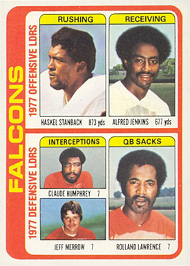 1978 Topps Falcons Team Leaders #501 Football Card