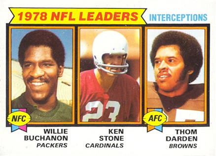 1979 Topps Interception Leaders #5 Football Card