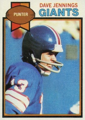 1979 Topps Dave Jennings #25 Football Card
